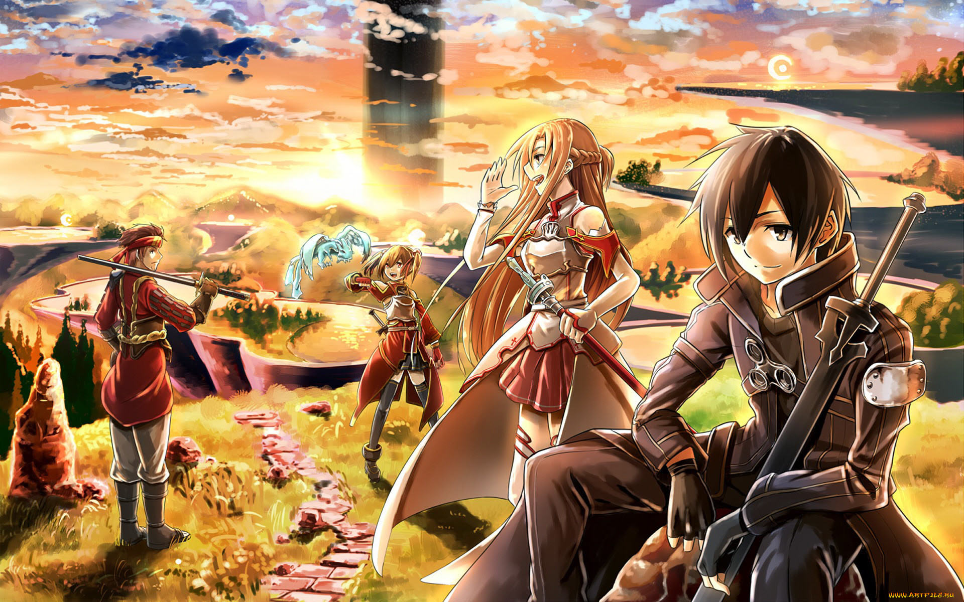 , sword art online, , , 